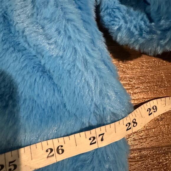 Care Bears Grumpy Bear Adult Costume Union Suit Blue Rain Cloud Size S Furry - Picture 10 of 11